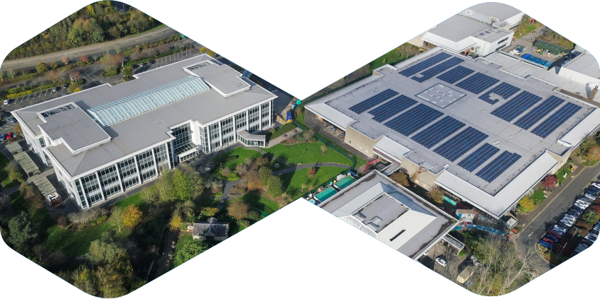 Off-grid solar energy system at a remote facility